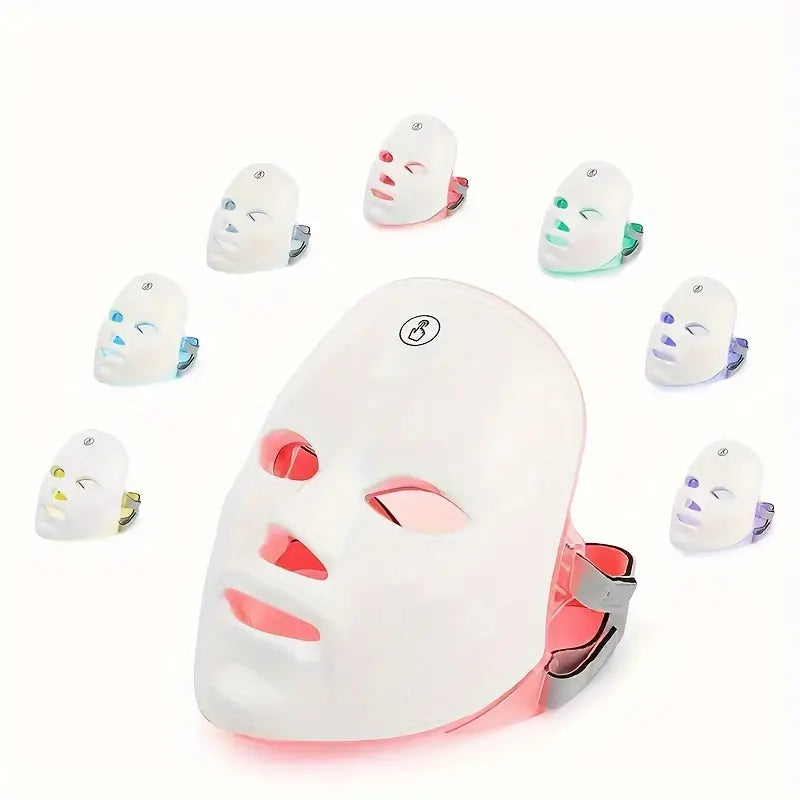 7 Colors LED Light Photon Face Mask Skin Rejuvenation Therapy Anti-aging Machine